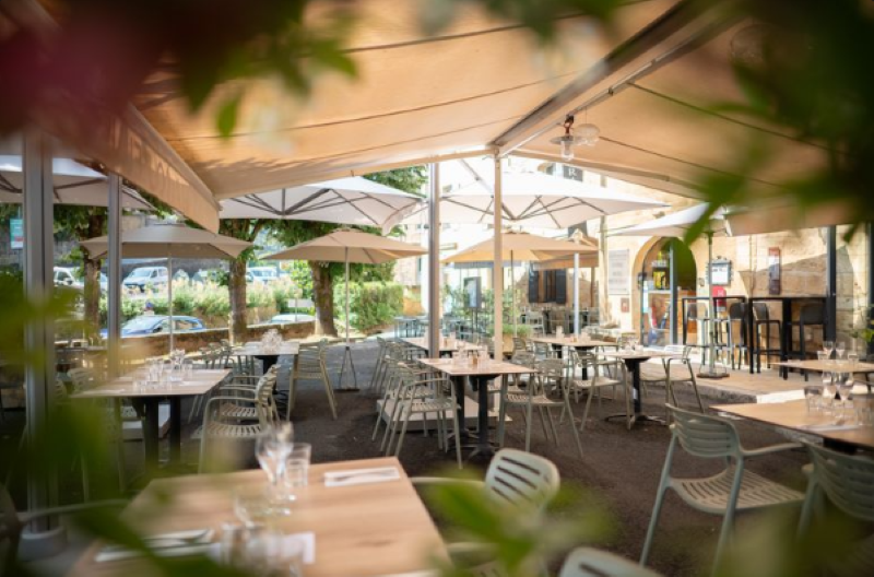 Hôtel Sarlat terrasse La Couleuvrine